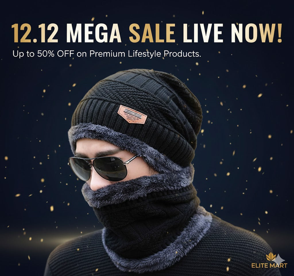 Premium Wool Beanie & Neck Warmer Set (Unisex) – Winter Essential | Rs. 999 Only